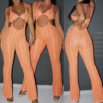 Fashion Women High Waist Hollow Out Jumpsuit Skinny Buckle Bodycon Playsuit Orange V-Neck Sexy Rompers
Fashion Women High Waist Hollow Out Jumpsuit Skinny Buckle Bodycon Playsuit Orange V-Neck Sexy Rompers