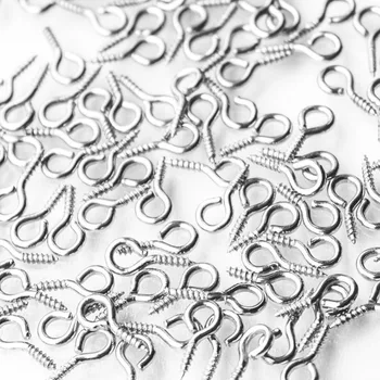 200pcs Silver Tone Screw Eyes Pin Bail Drilled Findings for Resin/Bead/Plastic Clay Jewelry,Size Length 10 mm X Hoop 4 mm
200pcs Silver Tone Screw Eyes Pin Bail Drilled Findings for Resin/Bead/Plastic Clay Jewelry,Size Length 10 mm X Hoop 4 mm