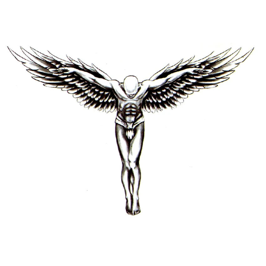 Водостойкие Временные татуировки Angel Michael мужские временные наклейки для