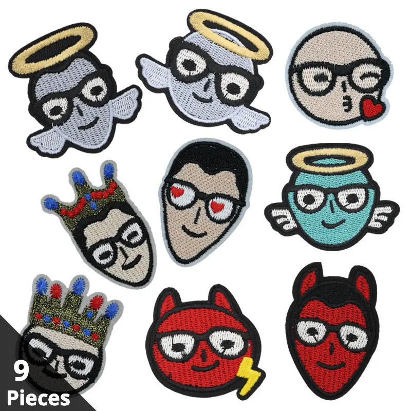 9 Pieces Lot Cartoon Embroidery Patch Emoji Iron on Patches for Clothing Kids Clothes Badge Patchwork Accessories Stripe
9 Pieces Lot Cartoon Embroidery Patch Emoji Iron on Patches for Clothing Kids Clothes Badge Patchwork Accessories Stripe