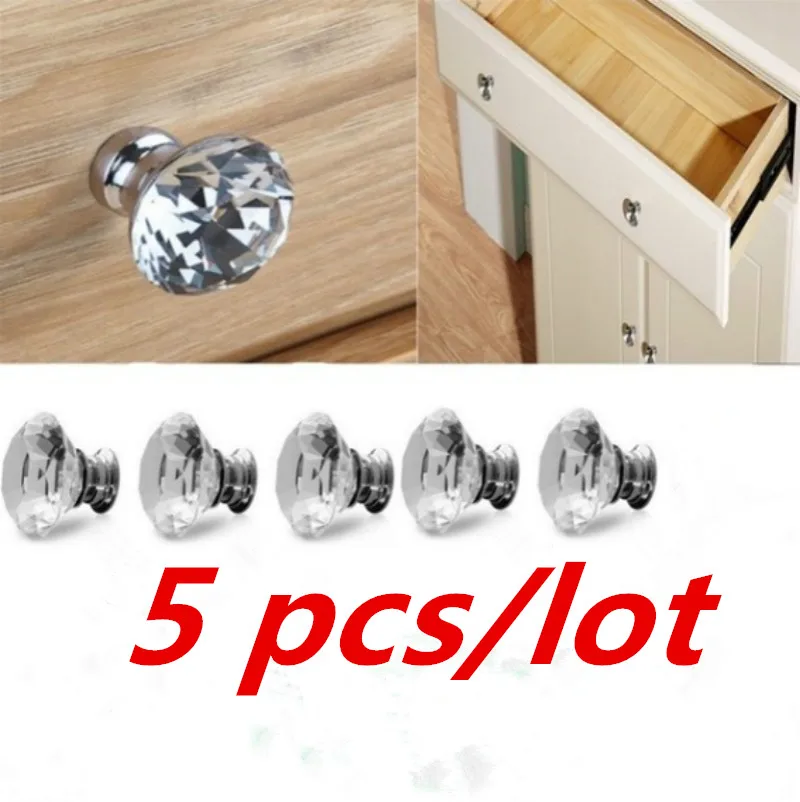 5Pcs 30mm Crystal Cabinet Knob with Screws Diamond Shape Drawer Cupboard Handle Pull Decorative Balls
5Pcs 30mm Crystal Cabinet Knob with Screws Diamond Shape Drawer Cupboard Handle Pull Decorative Balls