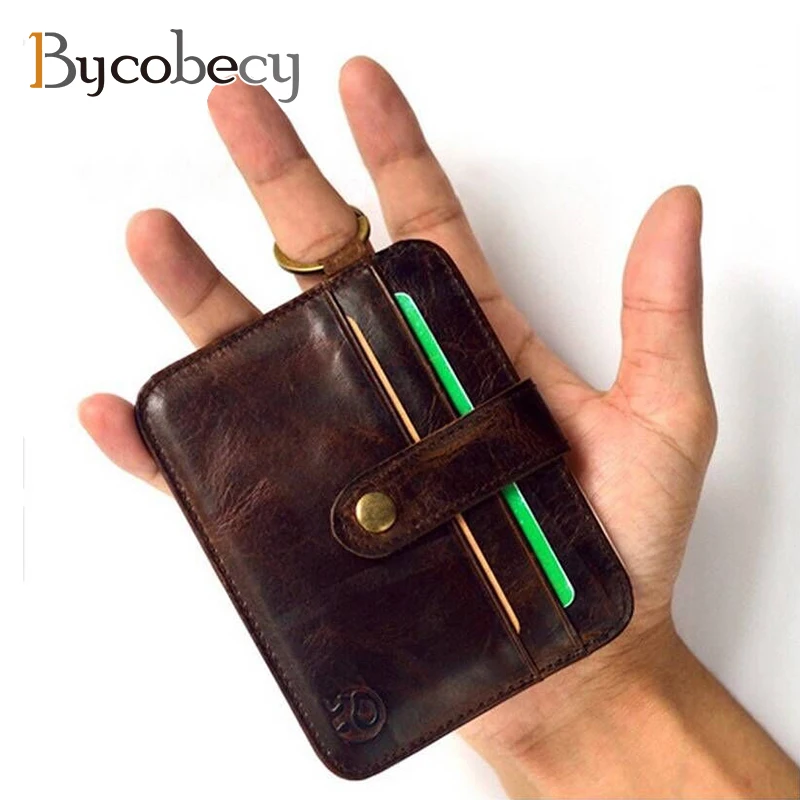 BYCEBOCY Vintage Slim Genuine Leather Credit Card Holder Multifunction Coin Purse Men Keychain ID Card Wallet
BYCEBOCY Vintage Slim Genuine Leather Credit Card Holder Multifunction Coin Purse Men Keychain ID Card Wallet