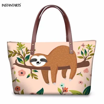 INSTANTARTS Funny Animal Sloth Print Women Large Handbags Fashion Brand Design Female Travel Shoulder Bags High Quality Tote Bag
INSTANTARTS Funny Animal Sloth Print Women Large Handbags Fashion Brand Design Female Travel Shoulder Bags High Quality Tote Bag