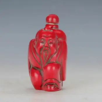 Elaborate Interesting Chinese Red Resin Longevity Old Man Carring Pot Statue Snuff Bottle
Elaborate Interesting Chinese Red Resin Longevity Old Man Carring Pot Statue Snuff Bottle