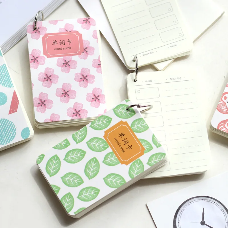 1pcs small fresh single ring English portable words portable notes small book fast memory card
1pcs small fresh single ring English portable words portable notes small book fast memory card