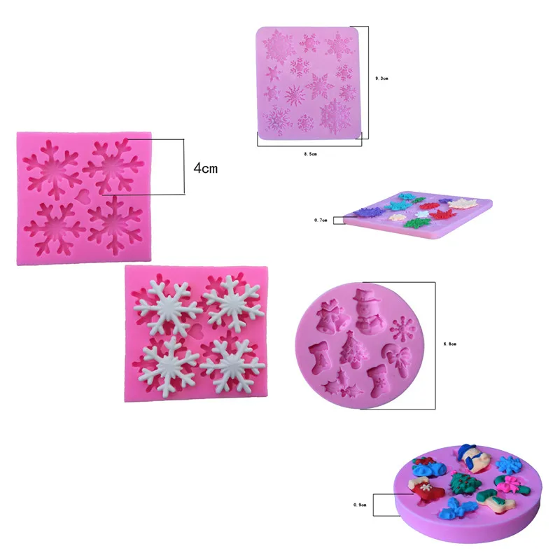 1Pcs DIY Snowflake Christmas Package Silicone Mold Fondant Cake Decorating Tools Soap Mold Cake Chocolate
1Pcs DIY Snowflake Christmas Package Silicone Mold Fondant Cake Decorating Tools Soap Mold Cake Chocolate