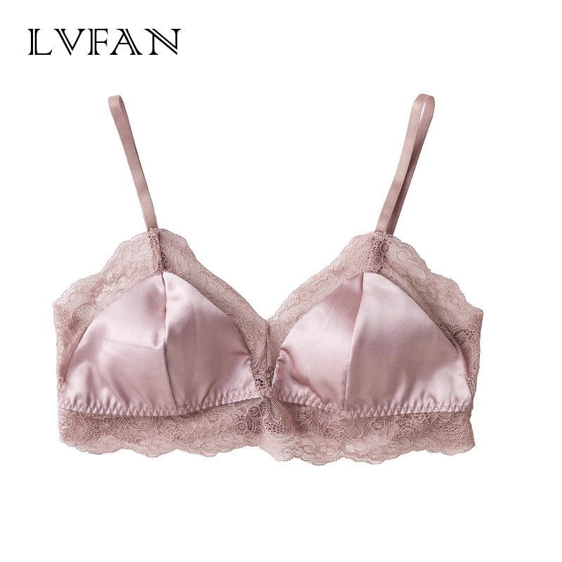 French Style Nature Silk Lace Bra Female Sexy Slim No Rims Ultra-thin Small Chest Bra Romantic Elegant Underwear LVFAN TGB-006
French Style Nature Silk Lace Bra Female Sexy Slim No Rims Ultra-thin Small Chest Bra Romantic Elegant Underwear LVFAN TGB-006