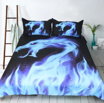 NEW Blue Flame Bedding Set King 3D Printed Duvet Cover Blue Fire Bedclothes 3pcs Fashion Home Textiles For Boys 3pcs
NEW Blue Flame Bedding Set King 3D Printed Duvet Cover Blue Fire Bedclothes 3pcs Fashion Home Textiles For Boys 3pcs
