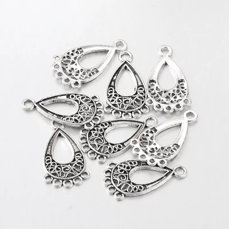 PandaHall 20pc 28x15.5x1mm Antique Silver Tibetan Style Chandelier Component Drop Links for Dangle Earring Making Nickel Free
PandaHall 20pc 28x15.5x1mm Antique Silver Tibetan Style Chandelier Component Drop Links for Dangle Earring Making Nickel Free