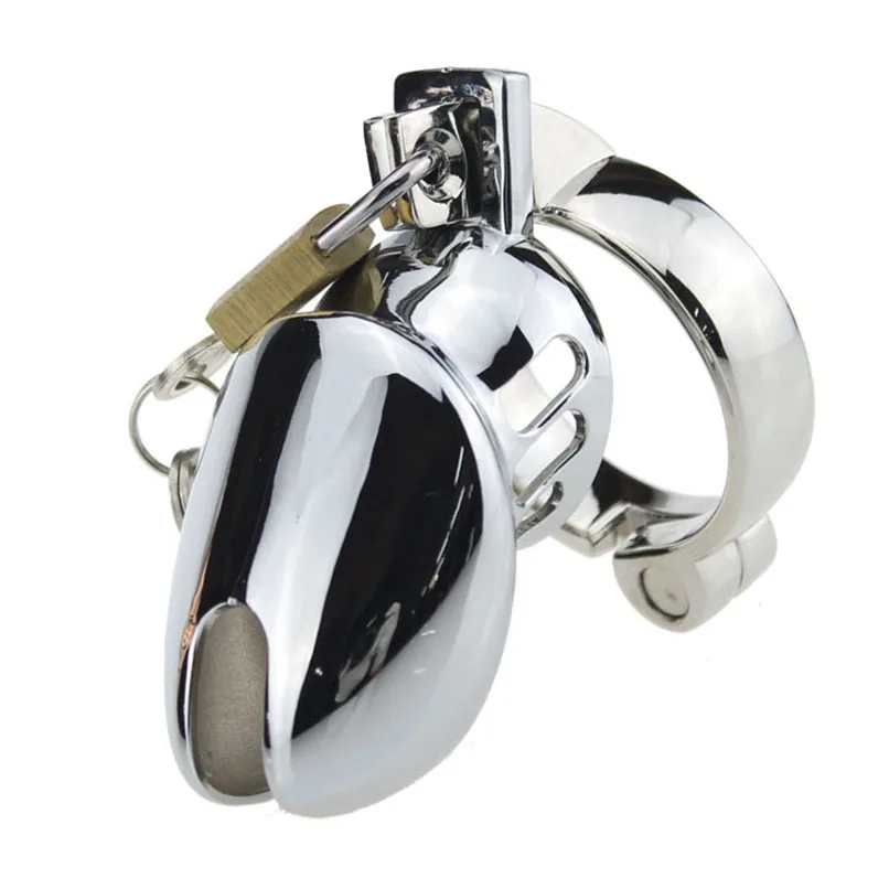 Metal Chastity Device Penis Cage With Adjustable Cock Ring Sex Products For Man, Chastity Belt Cock Dick Cage Male Sex Toys