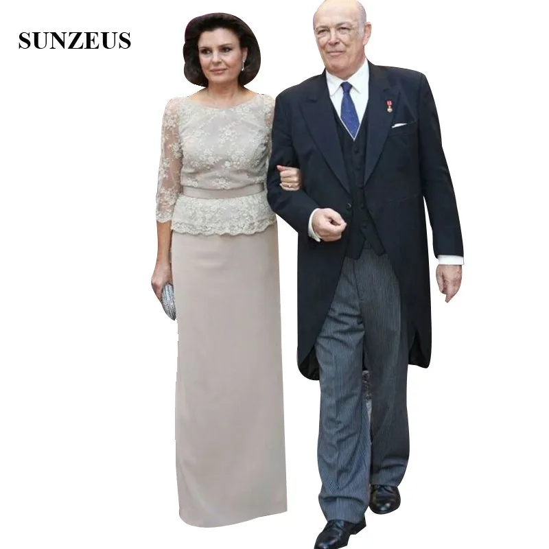Elegant Mother Of The Bride Long Evening Dress Three Quarter Lace Sleeves Groom Mother Gowns Straight Vestido Para Mae Da Noiva
Elegant Mother Of The Bride Long Evening Dress Three Quarter Lace Sleeves Groom Mother Gowns Straight Vestido Para Mae Da Noiva