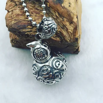 Large Pendant S925 Sterling Silver Pendant Silver Coins Fulu Gourd Pendant
Large Pendant S925 Sterling Silver Pendant Silver Coins Fulu Gourd Pendant