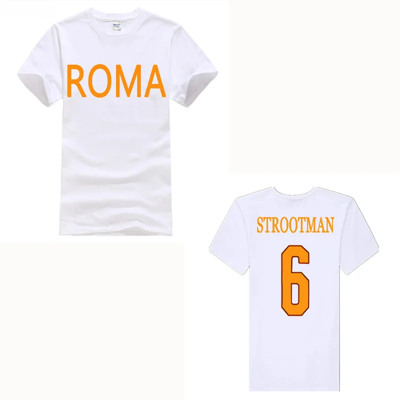 Фото Strootman 2018 футболка с принтом Римский герой Золотой игрок №6 толстовка капюшоном в