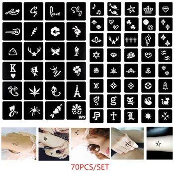 70pcs DIY Henna Tattoo Stencil Mermaid Rabbit Cat Cute Drawing for Kids Girls Glitter Tattoo Sjablonen Body Art airbrush stencil
70pcs DIY Henna Tattoo Stencil Mermaid Rabbit Cat Cute Drawing for Kids Girls Glitter Tattoo Sjablonen Body Art airbrush stencil