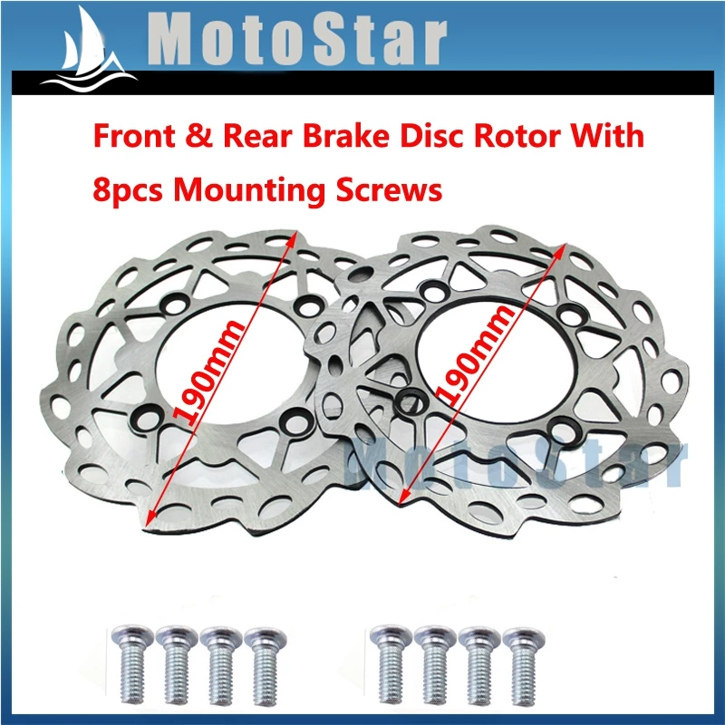190mm Front & Rear Brake Disc Disk Rotor For 50cc 110cc 125cc 140cc 150cc 160cc Chinese Pit Dirt Bike CRF50 SSR Coolster BSE
190mm Front & Rear Brake Disc Disk Rotor For 50cc 110cc 125cc 140cc 150cc 160cc Chinese Pit Dirt Bike CRF50 SSR Coolster BSE