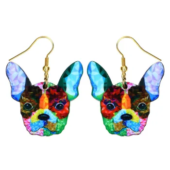 Wholesale Bulldog Hook Earrings Acrylic New Jewelry Creative Cute Women Dangle Ear Jewelry Fashion Promotion Gifts Item: E10177
Wholesale Bulldog Hook Earrings Acrylic New Jewelry Creative Cute Women Dangle Ear Jewelry Fashion Promotion Gifts Item: E10177