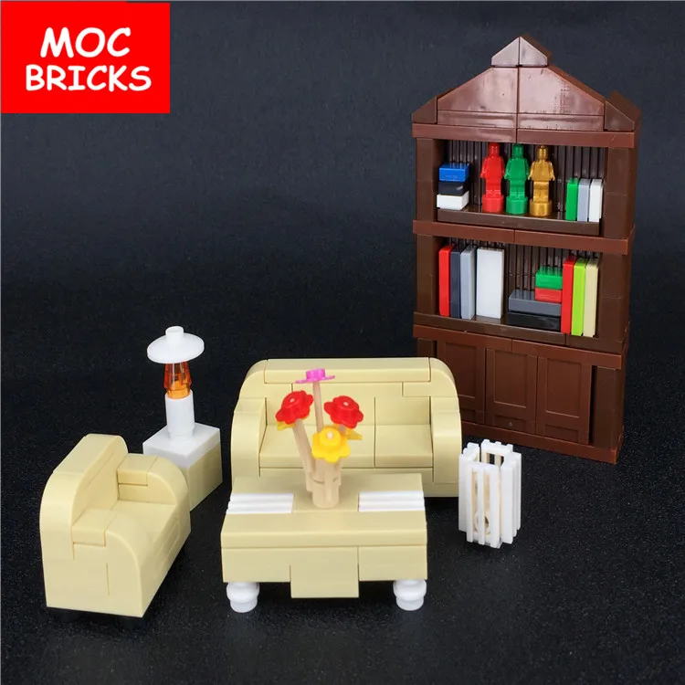 Set Sale MOC Bricks DIY Family Furniture set bookcase& Sofa set model action figure Educational Building Blocks Kids Gifts
Set Sale MOC Bricks DIY Family Furniture set bookcase& Sofa set model action figure Educational Building Blocks Kids Gifts