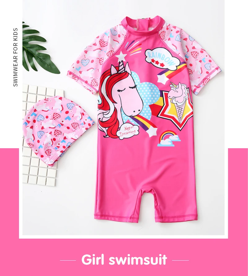 Baby Girl Swimwear One Pieces Bikini Children's Swimming Suits Rainbow Girls Princess Swimming Sunscreen Suit Kids Tankini 2019_01.jpg