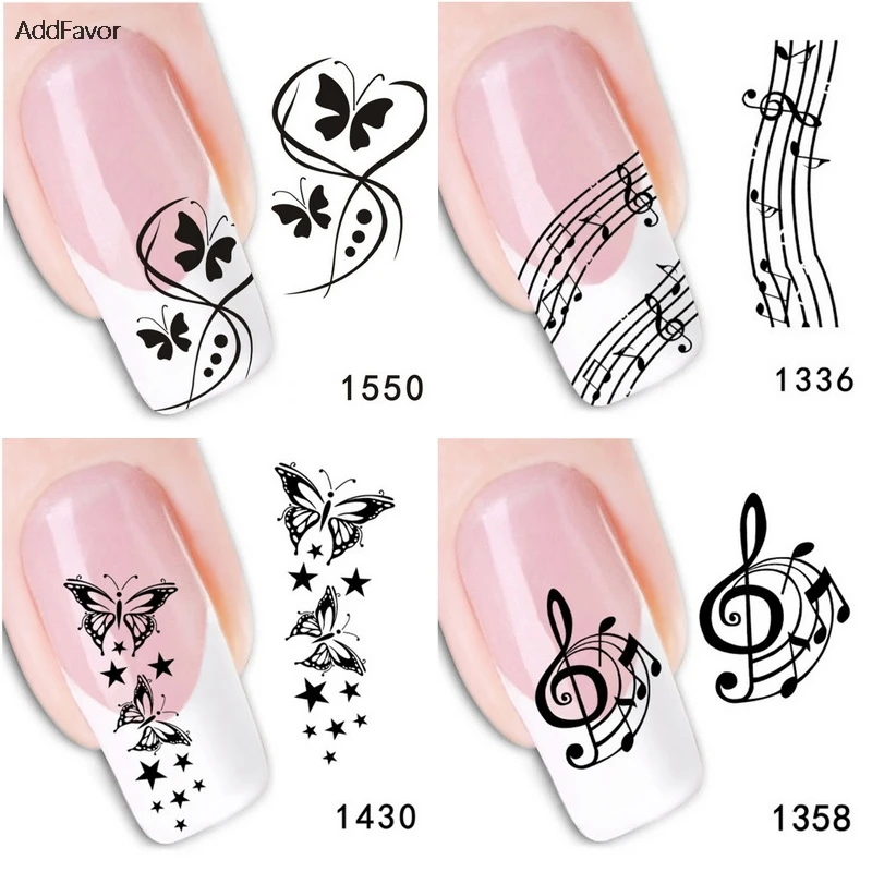AddFavor 6PC Custom Nail Art Decoration Black Butterfly Musical Symbol Nail Art Adhesive Decals Makeup Tools Foils Manicure Tool
AddFavor 6PC Custom Nail Art Decoration Black Butterfly Musical Symbol Nail Art Adhesive Decals Makeup Tools Foils Manicure Tool