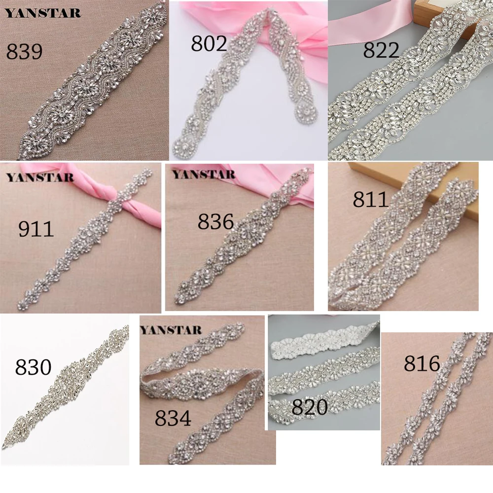 YANSTAR max Handmade Full Length Bridal Sash Sewing Crystal Rhinestone Appliques For Wedding Dress Belt
YANSTAR max Handmade Full Length Bridal Sash Sewing Crystal Rhinestone Appliques For Wedding Dress Belt