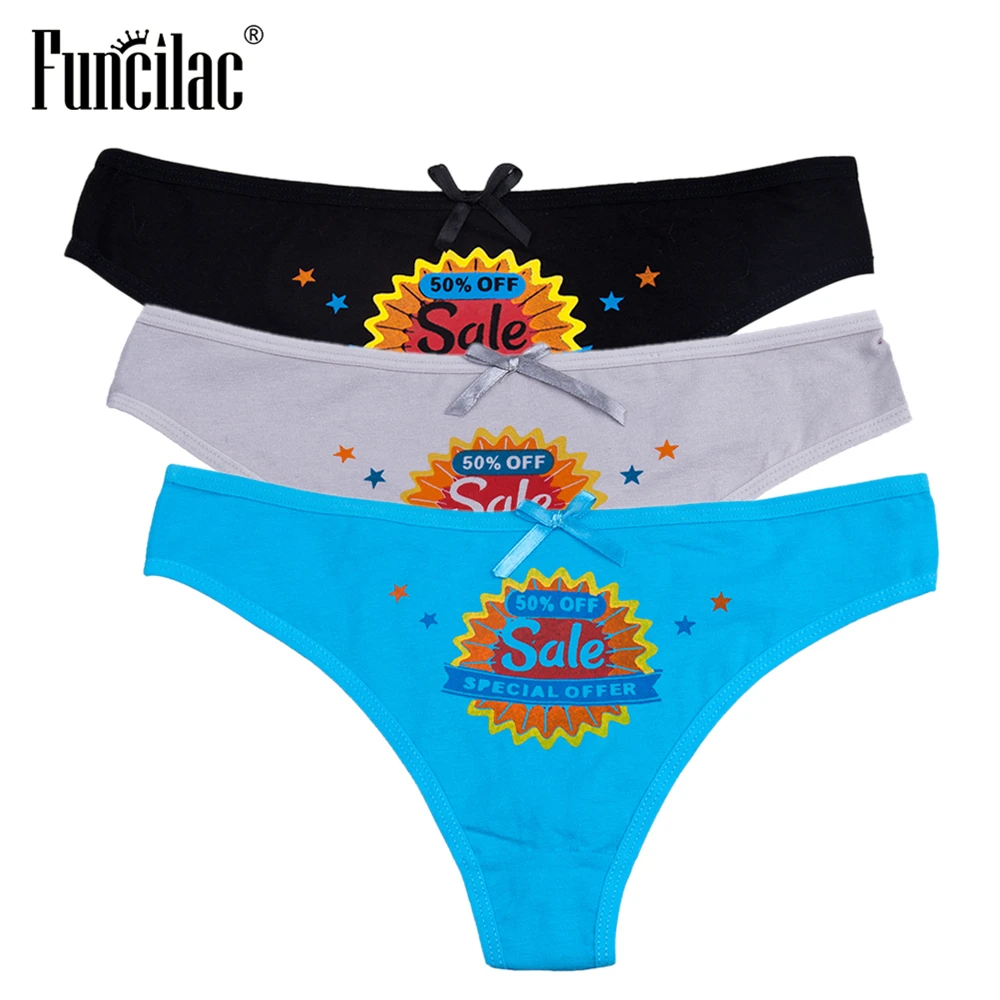 FUNCILAC Ladies Print Briefs G String Modis Thong Pink Cotton Panties kawaii Women Underwear Sexy Lace lingerie porno tanga 3pcs
FUNCILAC Ladies Print Briefs G String Modis Thong Pink Cotton Panties kawaii Women Underwear Sexy Lace lingerie porno tanga 3pcs