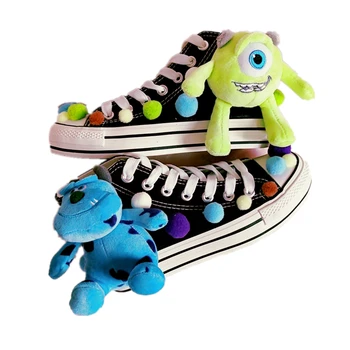 Spring Harajuku two yuan high shoes anime cartoon monster college custom canvas shoes increased thick platform shoes women
Spring Harajuku two yuan high shoes anime cartoon monster college custom canvas shoes increased thick platform shoes women