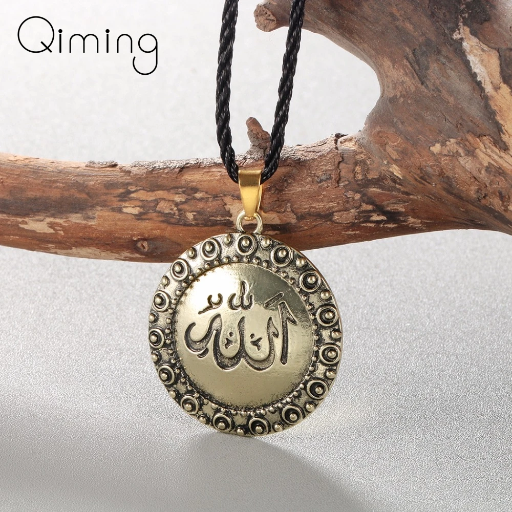 Bronze Gods Name Arabic Necklace Women Ladies Vintage Islamic Jewelry Men Statement Muslim Necklace Dropshipping Cheap Gift
Bronze Gods Name Arabic Necklace Women Ladies Vintage Islamic Jewelry Men Statement Muslim Necklace Dropshipping Cheap Gift
