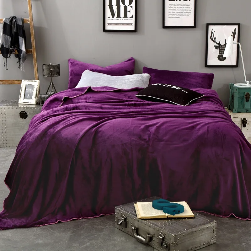 Noble Pure Purple Soft Throw Blanket Warm Coral Plaid Blankets Travel Flannel Sofa Solid Color Fleece Blankets For Bed Warm
Noble Pure Purple Soft Throw Blanket Warm Coral Plaid Blankets Travel Flannel Sofa Solid Color Fleece Blankets For Bed Warm
