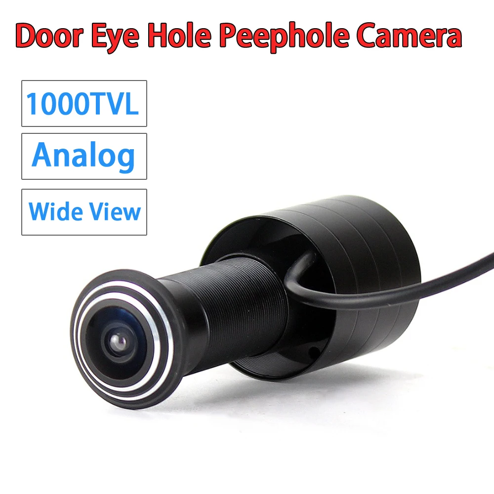 New Mini Analog CVBS 1000TVL Door Eye Hole Peephole camera 170 degree Wide View CCD Wired Color Video Door Viewer Camera
New Mini Analog CVBS 1000TVL Door Eye Hole Peephole camera 170 degree Wide View CCD Wired Color Video Door Viewer Camera