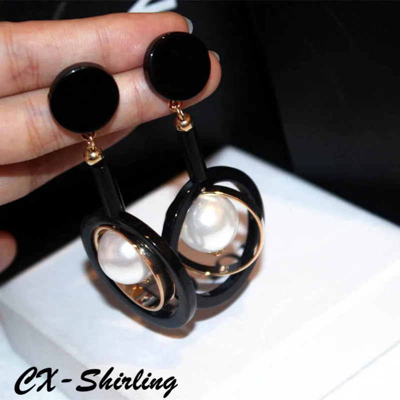 CX-Shirling Punk Fashion Big Size Circle Beads Earring Long Big Size Simulated Pearl Fashion Earrings Female Quality Jewelry
CX-Shirling Punk Fashion Big Size Circle Beads Earring Long Big Size Simulated Pearl Fashion Earrings Female Quality Jewelry
