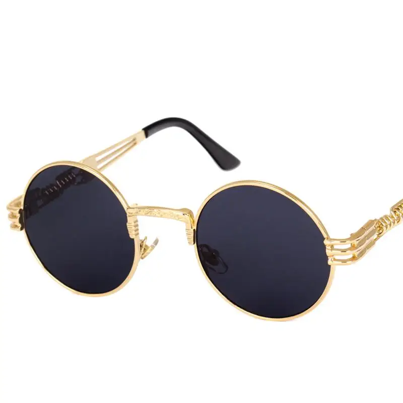 Luxury Metal Sunglasses Men Women Round Sunglass Steampunk Coating Glasses Vintage Retro Lentes of Male Sun
Luxury Metal Sunglasses Men Women Round Sunglass Steampunk Coating Glasses Vintage Retro Lentes of Male Sun