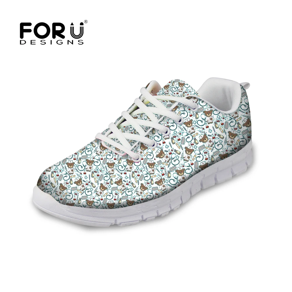 FORUDESIGNS 2018 HOT SALE Flats Women's Sneakers Cute Bear Nurse Print Women Breathable Mesh Shoes Woman Flat 2 Colors Wholesale
FORUDESIGNS 2018 HOT SALE Flats Women's Sneakers Cute Bear Nurse Print Women Breathable Mesh Shoes Woman Flat 2 Colors Wholesale