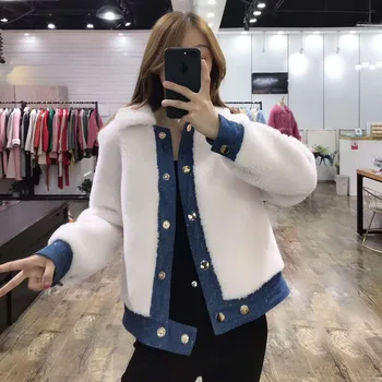 abrigos mujer invierno 2019 wool fur coat winter women faux leather jacket 70%real sheep fur pattern letter Jean jacket short
abrigos mujer invierno 2019 wool fur coat winter women faux leather jacket 70%real sheep fur pattern letter Jean jacket short