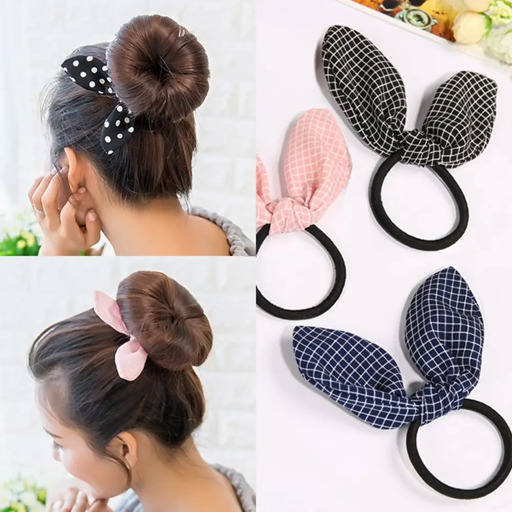 Women Lovely Rabbit Ear Scrunchies Hair Ties Striped Dot Elastic Hairband Girls Hair Rope Ponytail Holder Hair Accessories
Women Lovely Rabbit Ear Scrunchies Hair Ties Striped Dot Elastic Hairband Girls Hair Rope Ponytail Holder Hair Accessories