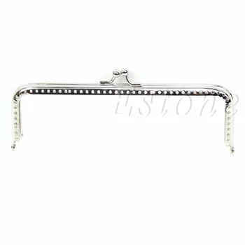 THINKTHENDO New Fashion Hot Silver Handle Sewing Purse Handbag Coins Bags Metal Kiss Clasp Frame 15cm
THINKTHENDO New Fashion Hot Silver Handle Sewing Purse Handbag Coins Bags Metal Kiss Clasp Frame 15cm