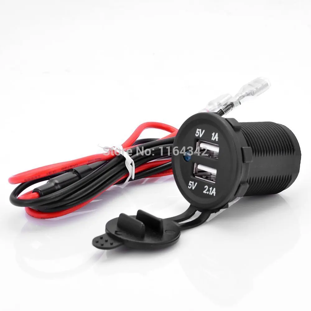 Motorcycle Waterproof Dual 2 USB Port Power Socket Mobile GPS Charger Car Boat Marine Car vans Flush Mount 12V 1A 2.1A
Motorcycle Waterproof Dual 2 USB Port Power Socket Mobile GPS Charger Car Boat Marine Car vans Flush Mount 12V 1A 2.1A