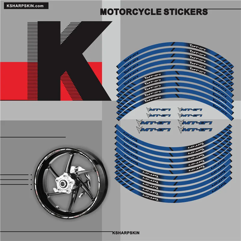 Motorcycle Styling Wheel Tire stripe sticker creative reflective rim decal Decorative Accessories sticker for YAMAHA MT-07 mt 07
Motorcycle Styling Wheel Tire stripe sticker creative reflective rim decal Decorative Accessories sticker for YAMAHA MT-07 mt 07