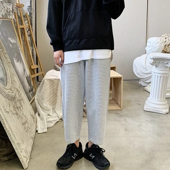 Autumn Directly Canister Stripe Trousers Trend Casual Joggers Streetwear Hip Hop Sweatpants Pantalon Hombre Men Comfort Pants
Autumn Directly Canister Stripe Trousers Trend Casual Joggers Streetwear Hip Hop Sweatpants Pantalon Hombre Men Comfort Pants