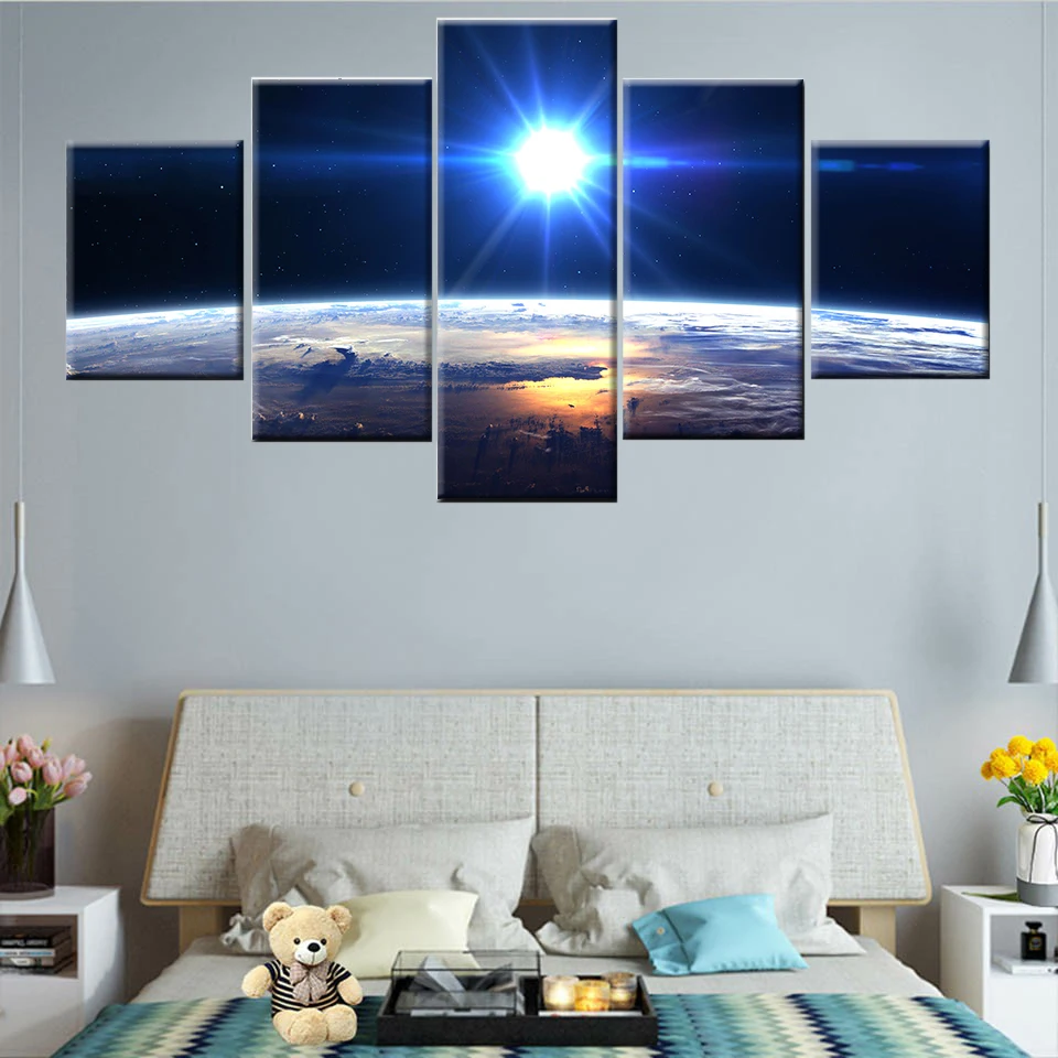 HD Print 5 Panels Abstract Planet Earth View Living Room Painting Modular Picture Home Decor Art Poster Modern Canvas Frame
HD Print 5 Panels Abstract Planet Earth View Living Room Painting Modular Picture Home Decor Art Poster Modern Canvas Frame