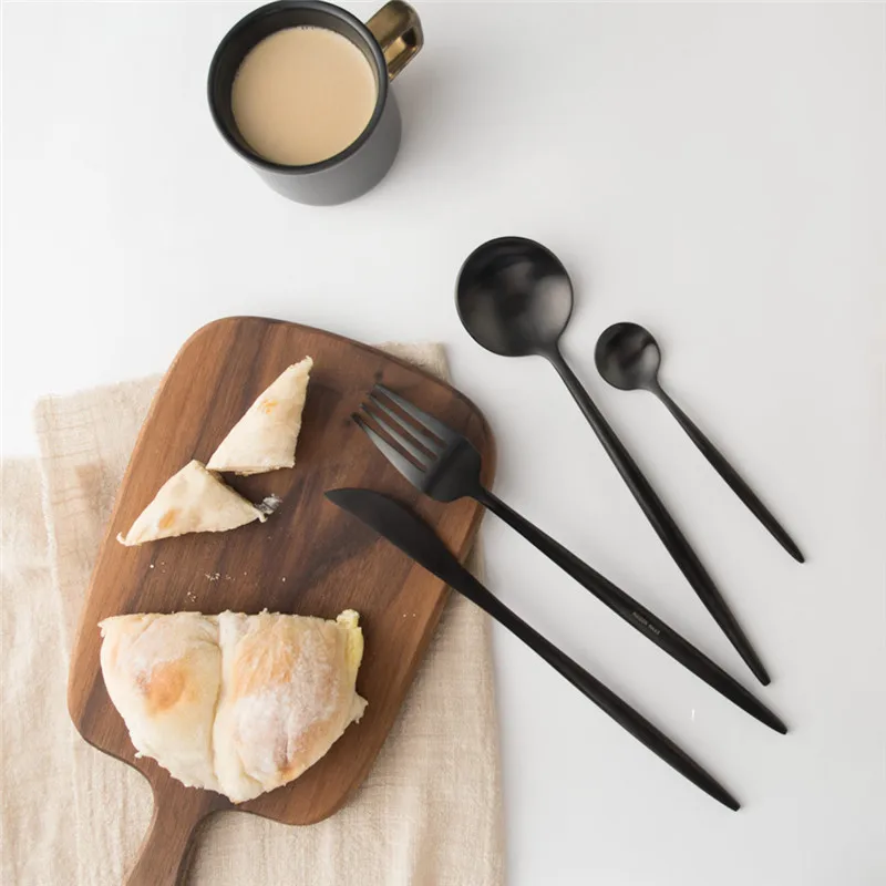 Mrosaa 4Pcs Home Polished Cutlery Kit Food Grade Stainless Steel Tableware Flat ware Dinner Coffee Spoons Steak Knife Fork Set
Mrosaa 4Pcs Home Polished Cutlery Kit Food Grade Stainless Steel Tableware Flat ware Dinner Coffee Spoons Steak Knife Fork Set