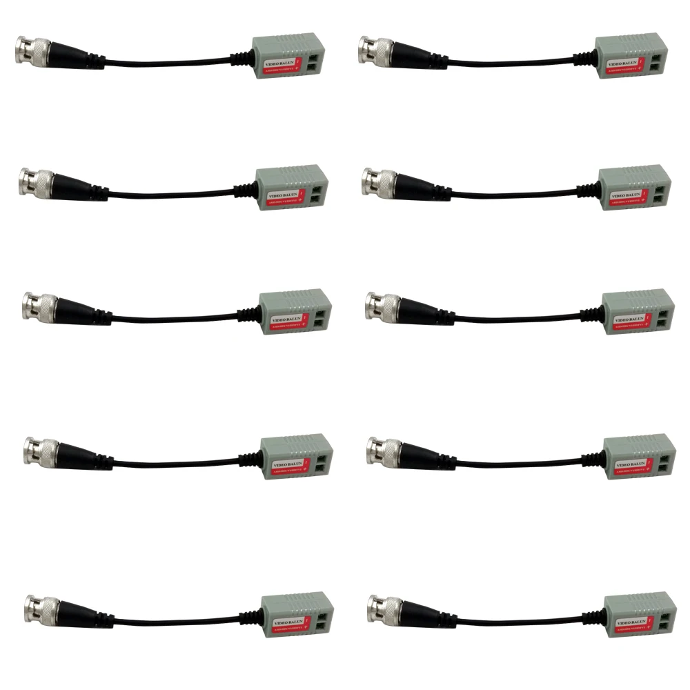 New 10 Pcs (5 pairs)CCTV Camera Passive Video Balun BNC Connector Coaxial Cable Adapter
New 10 Pcs (5 pairs)CCTV Camera Passive Video Balun BNC Connector Coaxial Cable Adapter