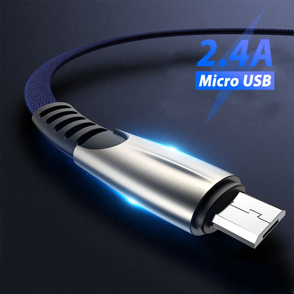 Кабель Micro Usb для телефона 0 5 м 1 2 3 зарядный провод Huawei Xiaomi Samsung M10 A10 J8 J6 J4 Plus 2/3 |