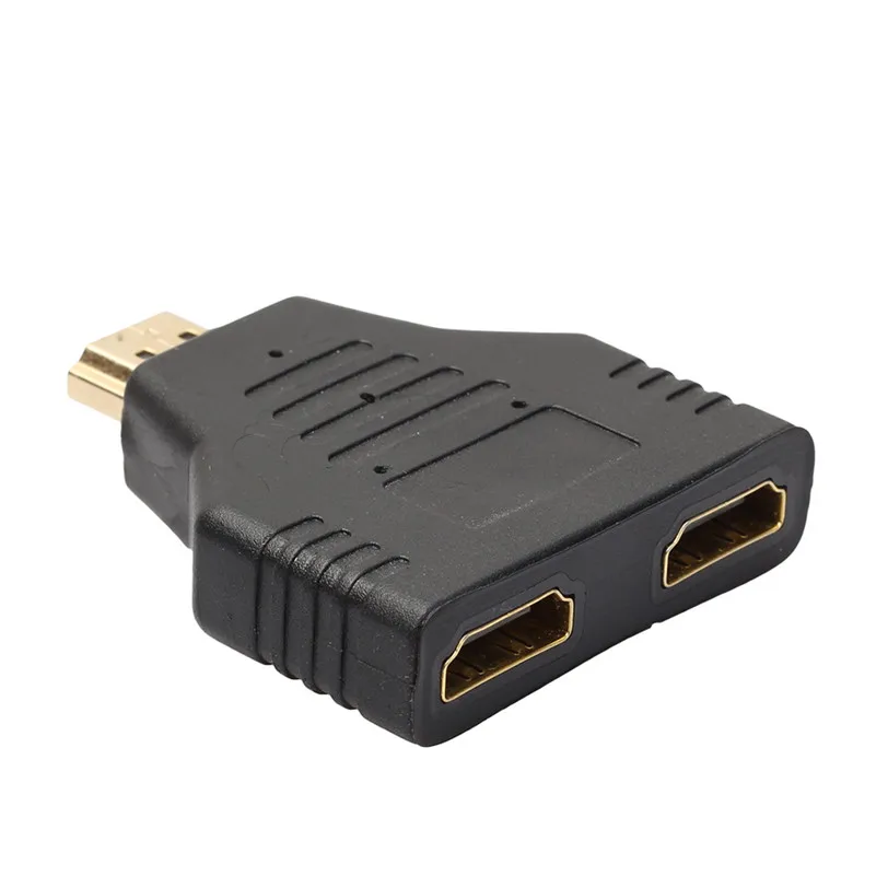 HDMI штекер двойной гнездо распределитель от 1 до 2 сторонний адаптер для HD TV Hot DH