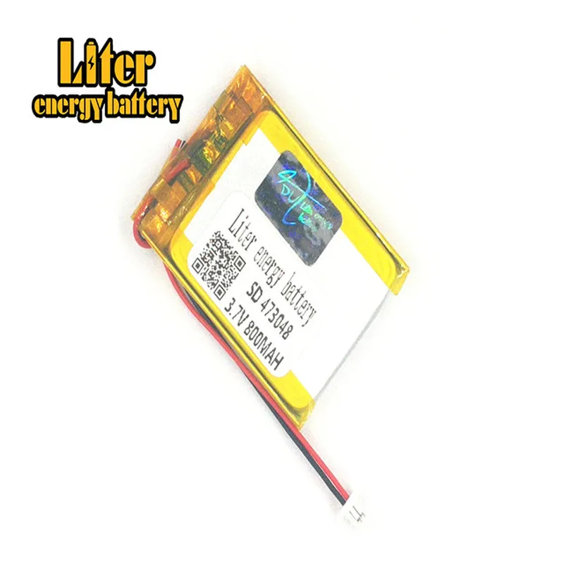 1.0MM 2pin connector 473048 503050 3.7V 800mah e-books GPS PDA rechargeable lithium-ion battery for MP3 MP4 MP5 small toys
1.0MM 2pin connector 473048 503050 3.7V 800mah e-books GPS PDA rechargeable lithium-ion battery for MP3 MP4 MP5 small toys