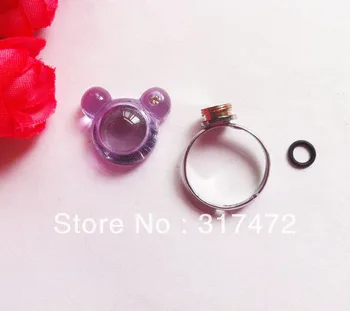 Rice Art/Miniature Vial Pendant Finger Ring Adjustable with Round Rubber Mat DIY Screw Finger Ring
Rice Art/Miniature Vial Pendant Finger Ring Adjustable with Round Rubber Mat DIY Screw Finger Ring