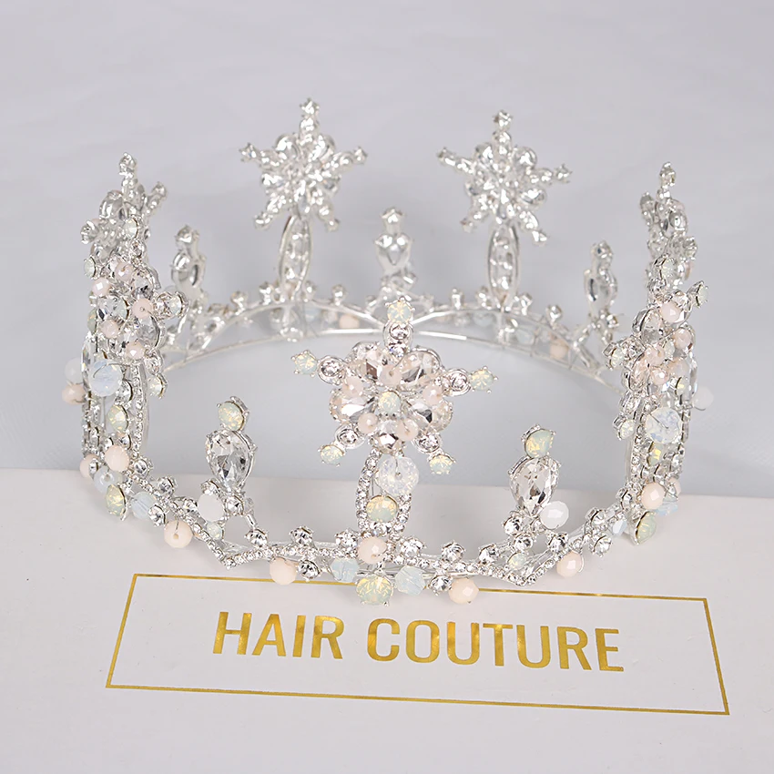 Xinyun Fashion Fairy Rhinestone Round Crown Handmade Crystal Tiaras Bridal Wedding Hair Accessories Princess Party Dress crown
Xinyun Fashion Fairy Rhinestone Round Crown Handmade Crystal Tiaras Bridal Wedding Hair Accessories Princess Party Dress crown