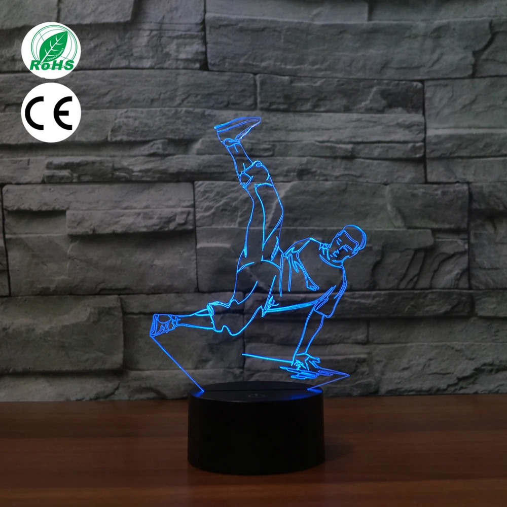 Hip-hop Dancer 3D light Illusion 3d Lamp breakdancing thomas LED 7 Colors touch sensor NightLight Gifts For b-boys Street dance
Hip-hop Dancer 3D light Illusion 3d Lamp breakdancing thomas LED 7 Colors touch sensor NightLight Gifts For b-boys Street dance