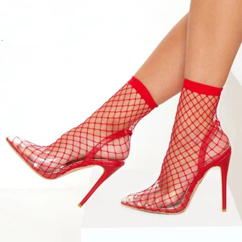 VANGULL Women Pointed Toe Mesh Holes Sandals Sexy Summer Shoes Breathable Cool Spring OL Party High Heel Anckle Boots
VANGULL Women Pointed Toe Mesh Holes Sandals Sexy Summer Shoes Breathable Cool Spring OL Party High Heel Anckle Boots