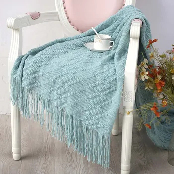 130x170cm Artificial Wool Thread Blanket Air-conditioned Room Tassel Tippet Sofa Coverlet Throw Blankets Nap Quilt Comforter
130x170cm Artificial Wool Thread Blanket Air-conditioned Room Tassel Tippet Sofa Coverlet Throw Blankets Nap Quilt Comforter