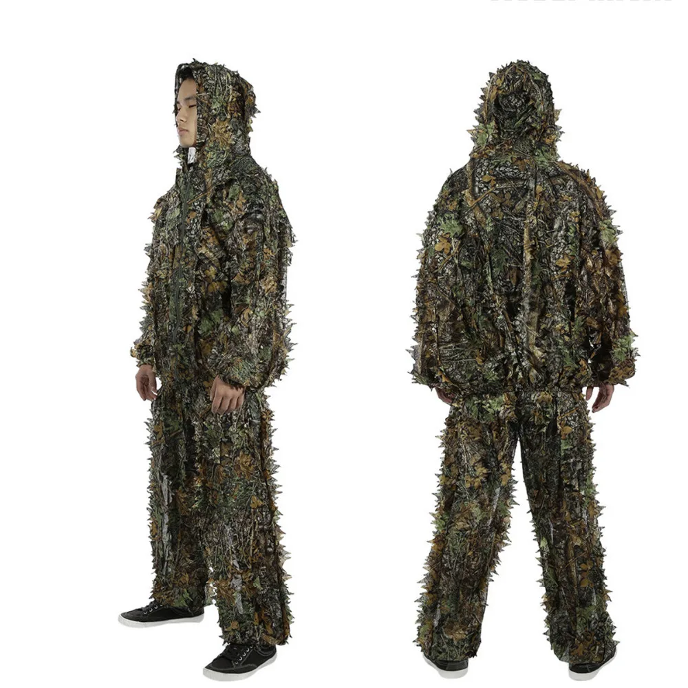 Outdoor Ghillie Suits Camouflage Hunting Cloth Woodland Hunting Outfit Military 3D Disguise Uniform Suits Set Sniper Camo Suit
Outdoor Ghillie Suits Camouflage Hunting Cloth Woodland Hunting Outfit Military 3D Disguise Uniform Suits Set Sniper Camo Suit